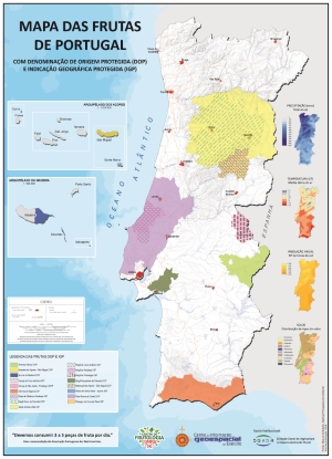 Mapa das Frutas de Portugal